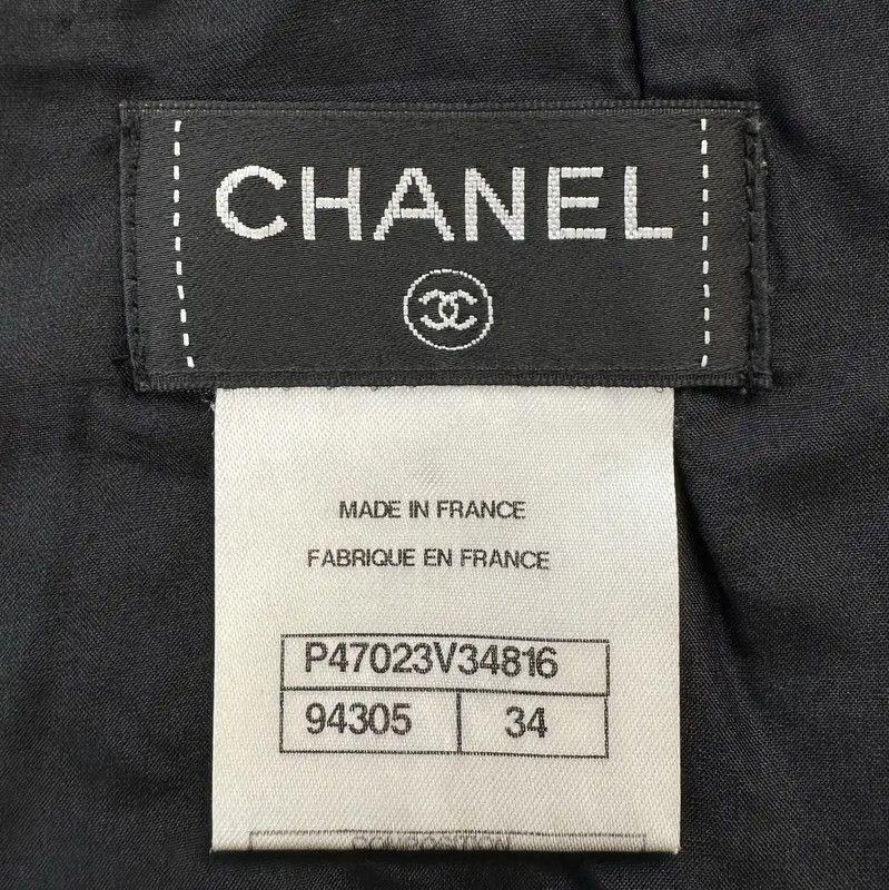 Chanel Chanel Black Women's Skirt in Size S 0089 Size 23" - 8 Thumbnail