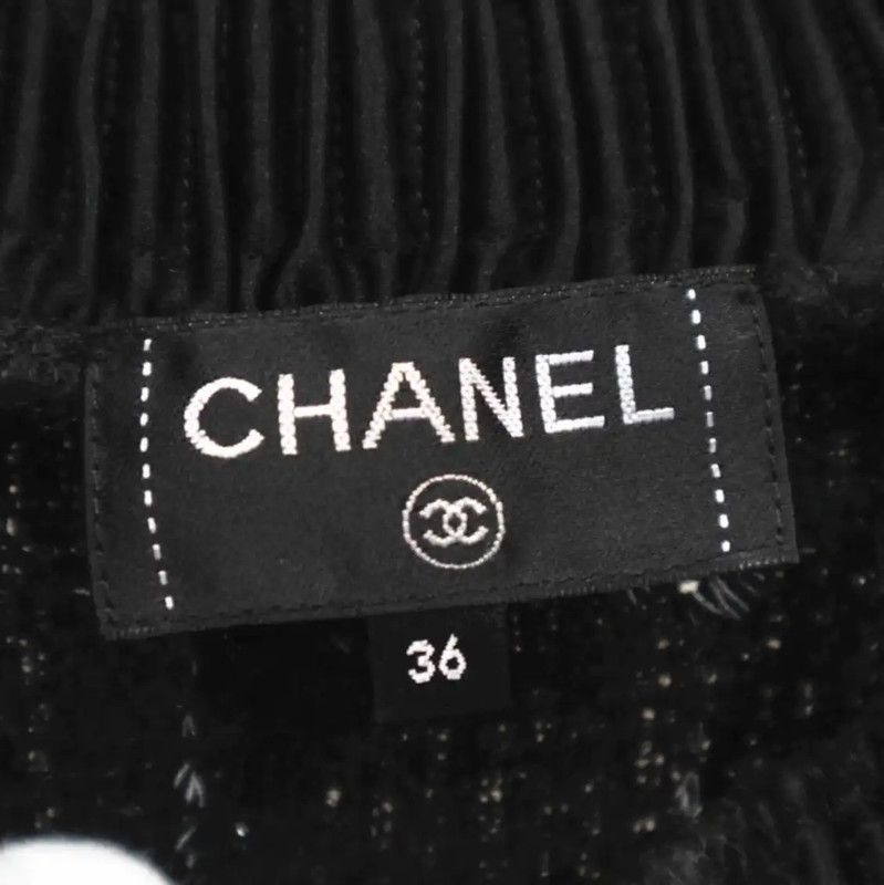 Chanel Chanel Black Wool Blend Women's Sweater 0089 Size S / US 4 / IT 40 - 3 Thumbnail