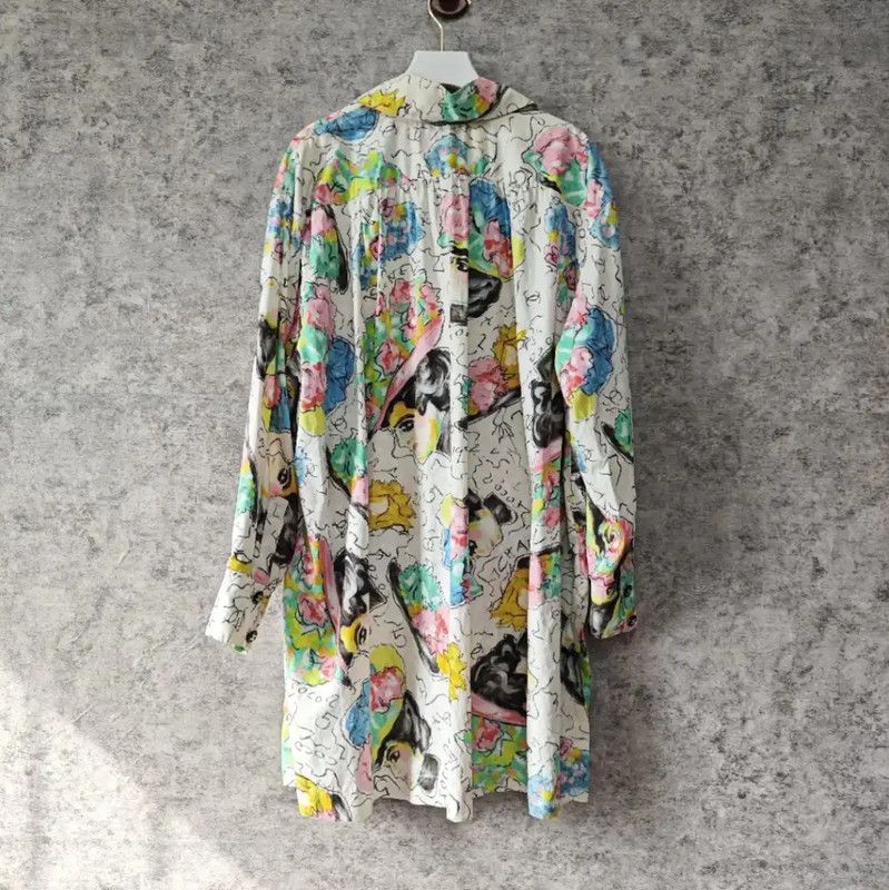 Chanel Chanel Colorful Cotton Women's Shirt 0089 Size L / US 10 / IT 46 - 2 Thumbnail