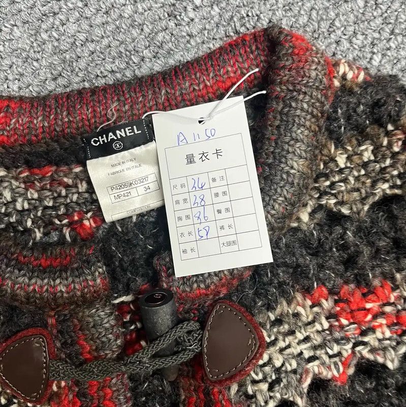 Chanel Chanel Multicolor Cotton Women's Pullover Sweater 0089 Size S / US 4 / IT 40 - 4 Thumbnail