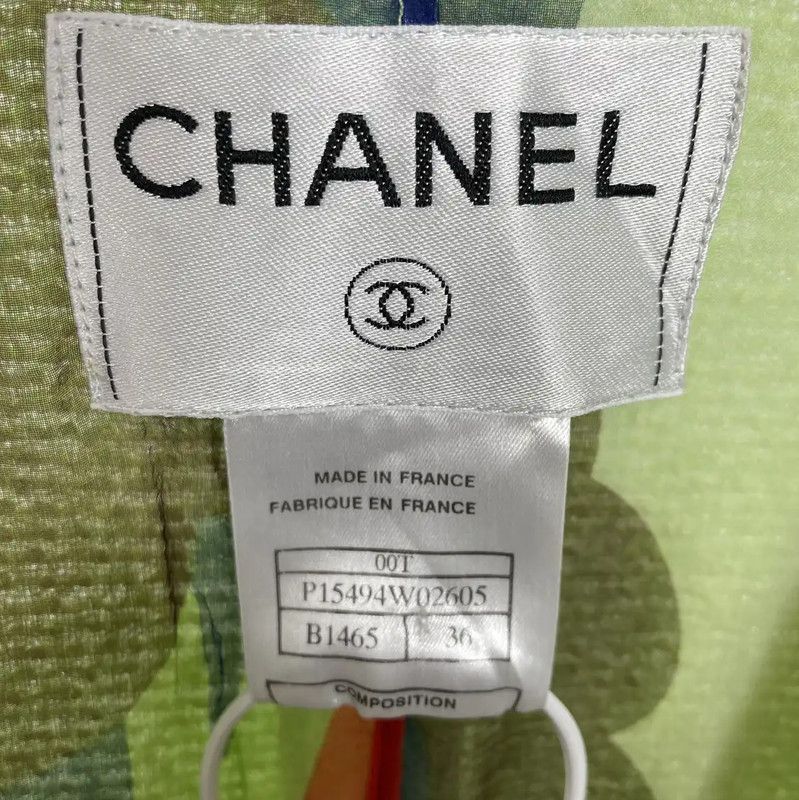 Chanel Chanel Green Cotton Long Sleeve Cardigan 0089 Size S / US 4 / IT 40 - 5 Thumbnail