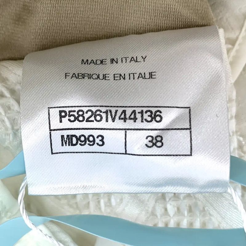 Chanel Chanel White Polyester Casual Pants for Women 0089 Size 23" - 6 Thumbnail