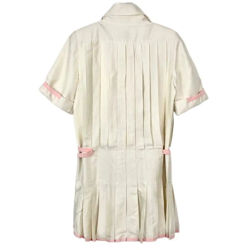 Chanel Chanel Beige Cotton Women's Dress 0089 Size XXS / US 00 / IT 34 - 2 Thumbnail