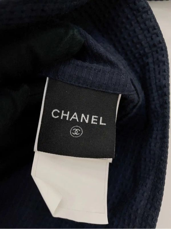 Chanel Chanel Blue Cotton Women’s Jacket 0089 Size S / US 4 / IT 40 - 8 Thumbnail