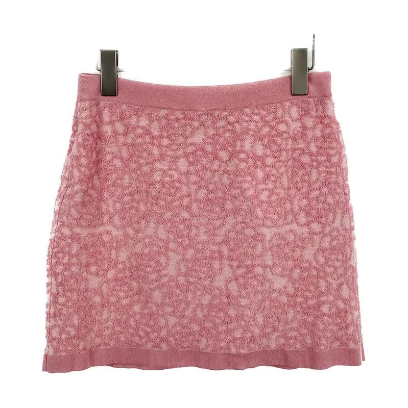 Chanel Chanel Pink Cotton Women's Skirt 0089 Size 23" - 2 Thumbnail