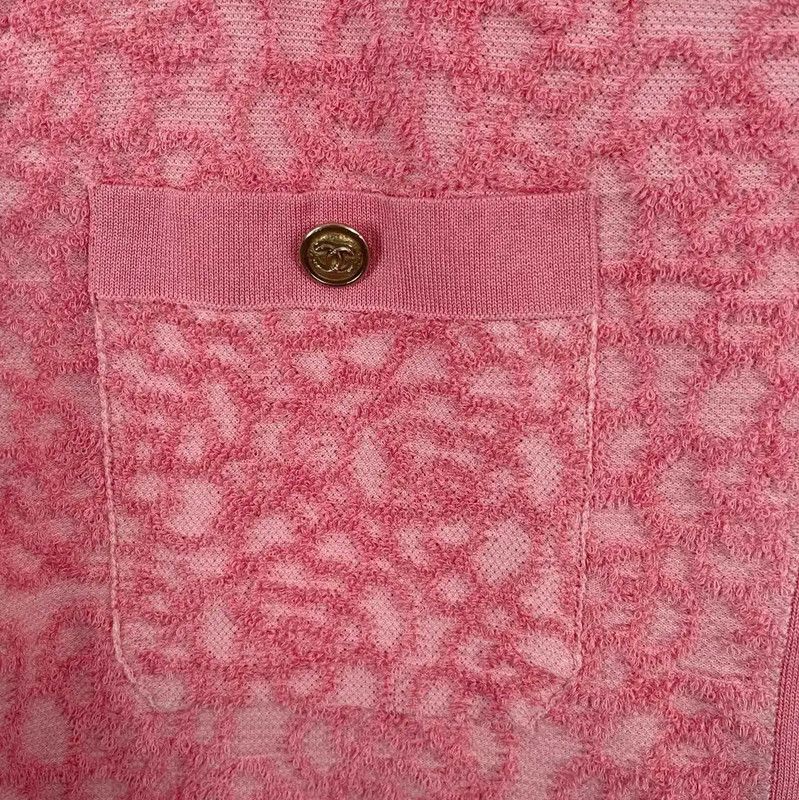 Chanel Chanel Pink Cotton Women's Skirt 0089 Size 23" - 7 Thumbnail