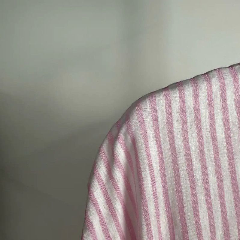 Chanel Chanel Pink Striped Cotton Women's Dress 0089 Size XS / US 0-2 / IT 36-38 - 3 Thumbnail