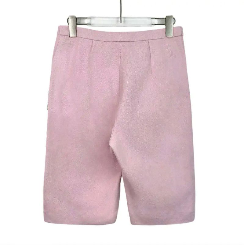 Chanel Chanel Pink Cotton Women's Shorts 0089 Size 23" - 2 Thumbnail