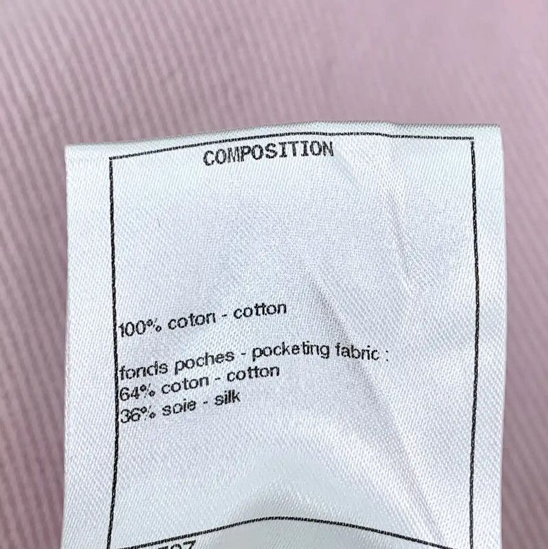 Chanel Chanel Pink Cotton Women's Shorts 0089 Size 23" - 7 Thumbnail