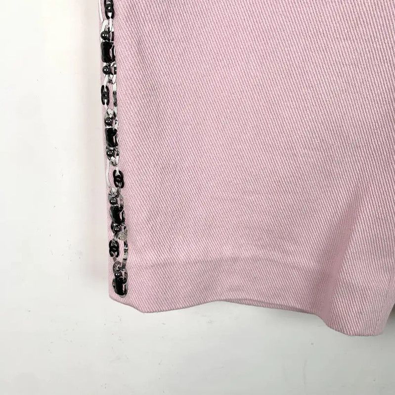 Chanel Chanel Pink Cotton Women's Shorts 0089 Size 23" - 4 Thumbnail