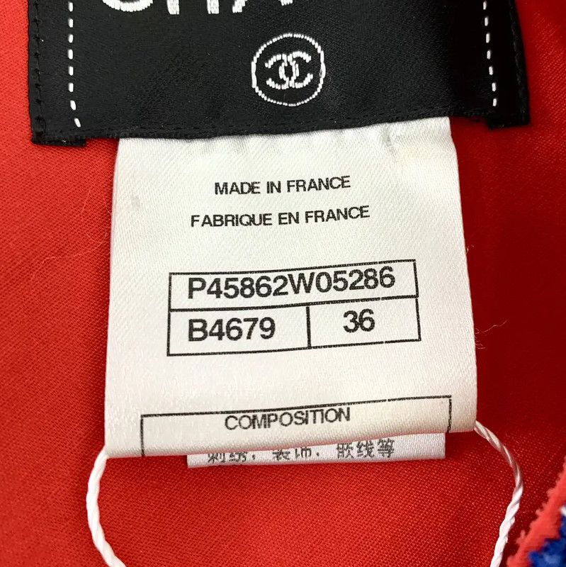 Chanel Chanel Blue Cotton Dress for Women 0089 Size XS / US 0-2 / IT 36-38 - 6 Thumbnail