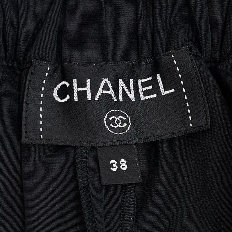 Chanel Chanel Black Cotton Women's Shorts 0089 Size 23" - 5 Thumbnail