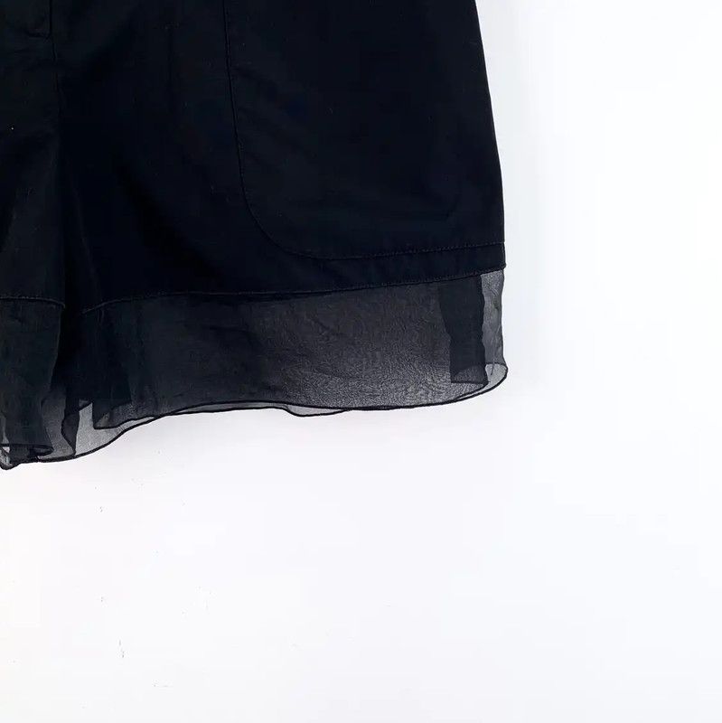 Chanel Chanel Black Cotton Women's Shorts 0089 Size 23" - 4 Thumbnail