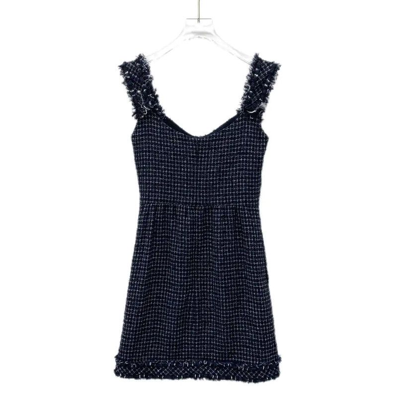 Chanel Chanel Deep Blue Cotton Mini Dress 0089 Size XXS / US 00 / IT 34 - 2 Thumbnail