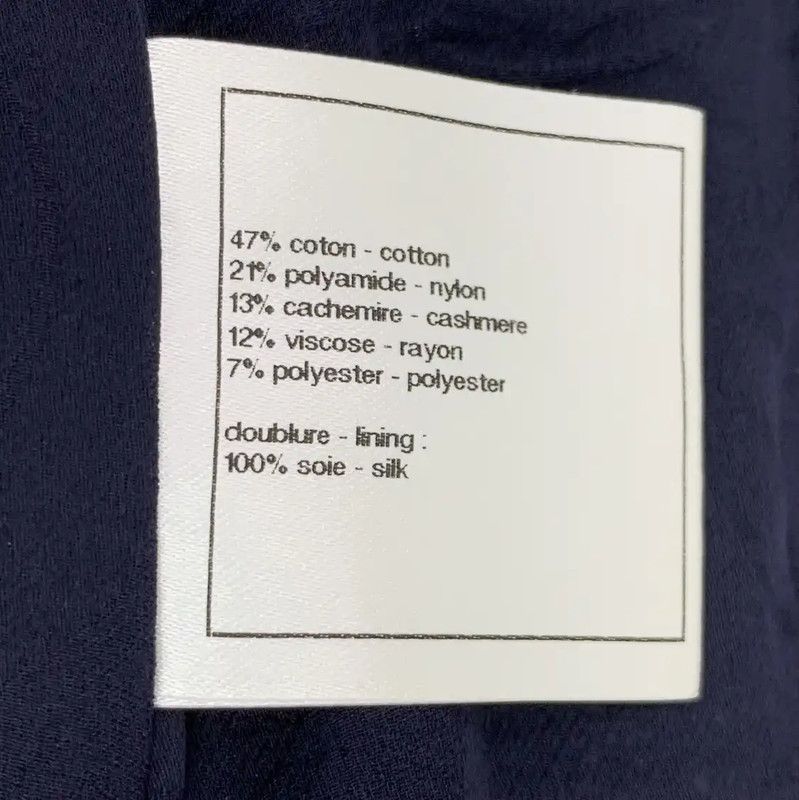 Chanel Chanel Deep Blue Cotton Mini Dress 0089 Size XXS / US 00 / IT 34 - 8 Thumbnail