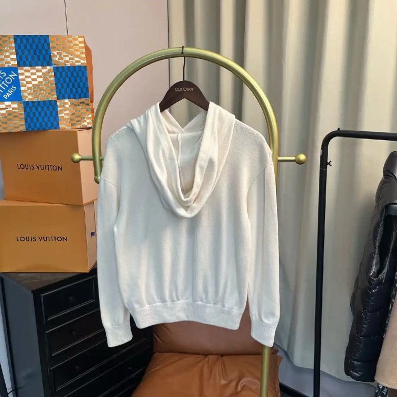Chanel Chanel White Cashmere Hoodie for Women 0089 Size XS / US 0-2 / IT 36-38 - 2 Thumbnail