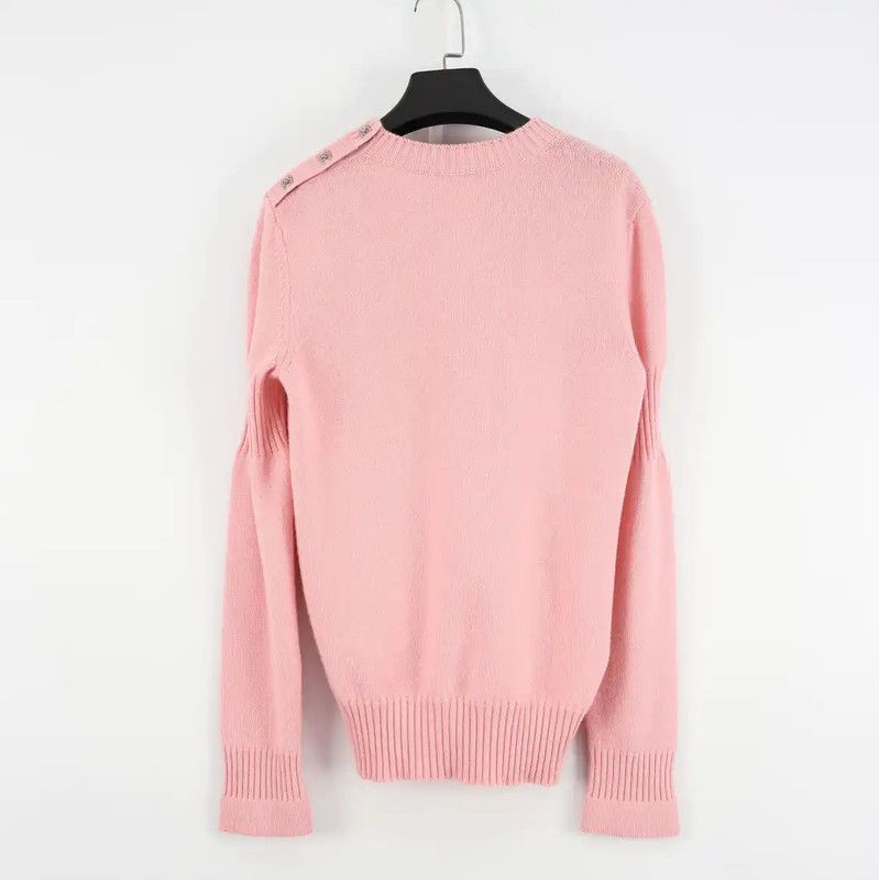 Chanel Chanel Pink Women's Pullover Sweater 0089 Size M / US 6-8 / IT 42-44 - 2 Thumbnail