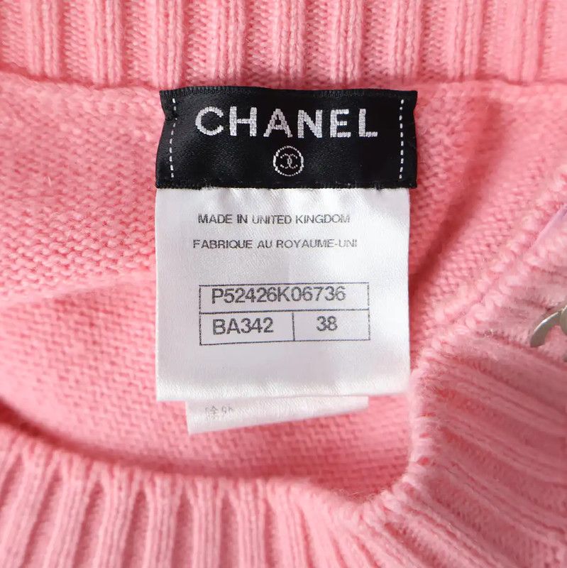 Chanel Chanel Pink Women's Pullover Sweater 0089 Size M / US 6-8 / IT 42-44 - 6 Thumbnail