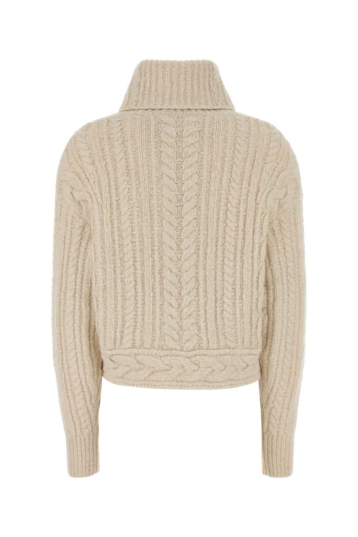 Isabel Marant Etoile Ivory Cotton Blend Brenda Sweater Size M / US 6-8 / IT 42-44 - 2 Thumbnail
