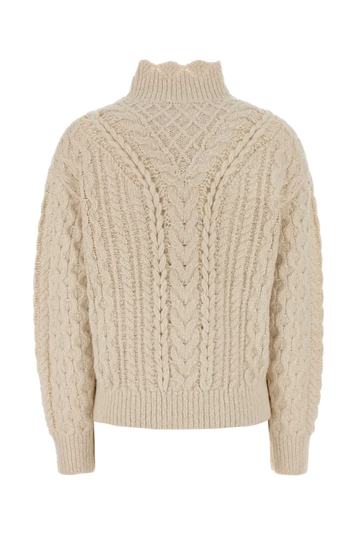 Isabel Marant Etoile Ivory Cotton Blend Bolinea Sweater Size M / US 6-8 / IT 42-44 - 2 Thumbnail