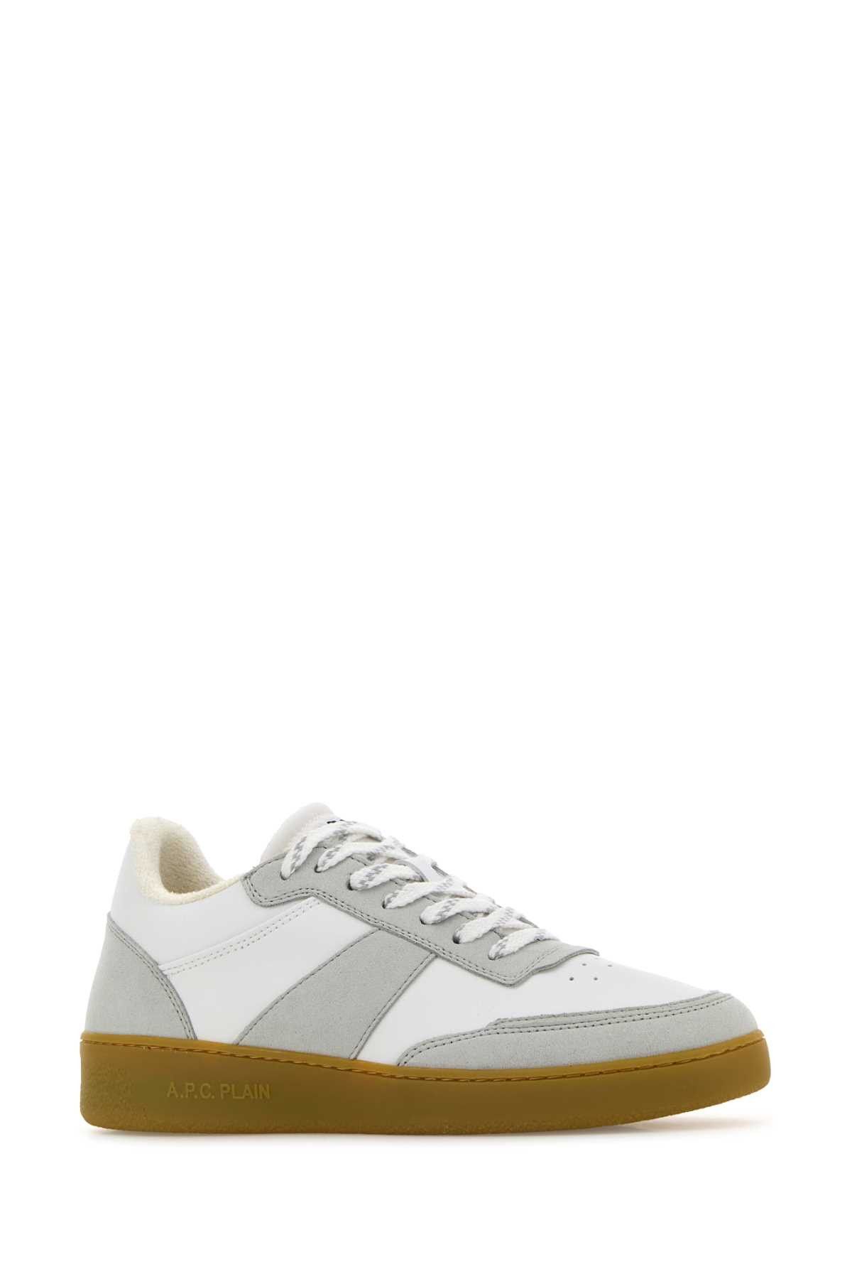 A.P.C. Two-Tone Synthetic Leather Plain Sneakers Size US 7 / EU 40 - 2 Thumbnail