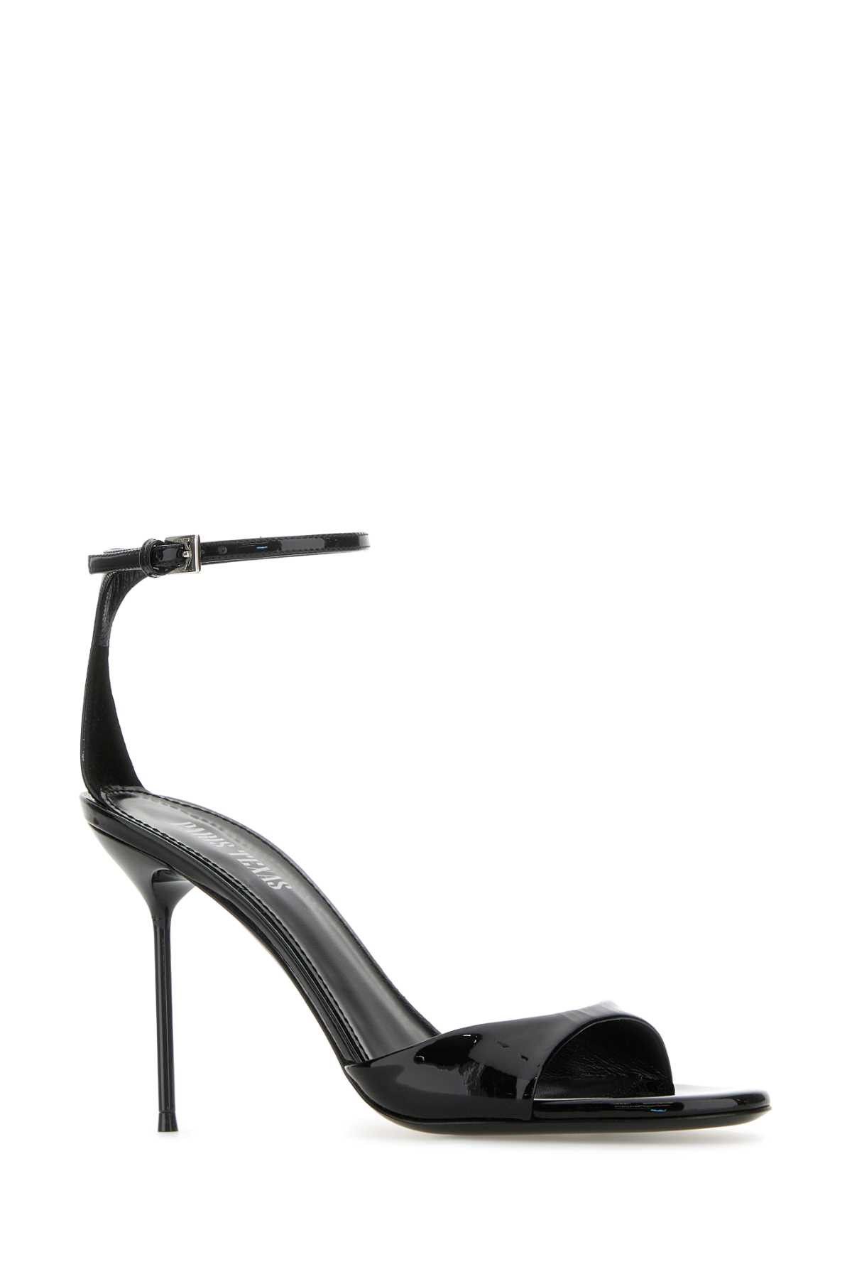 Paris Texas Black Leather Lidia Sandals Size US 11 / IT 41 - 2 Thumbnail