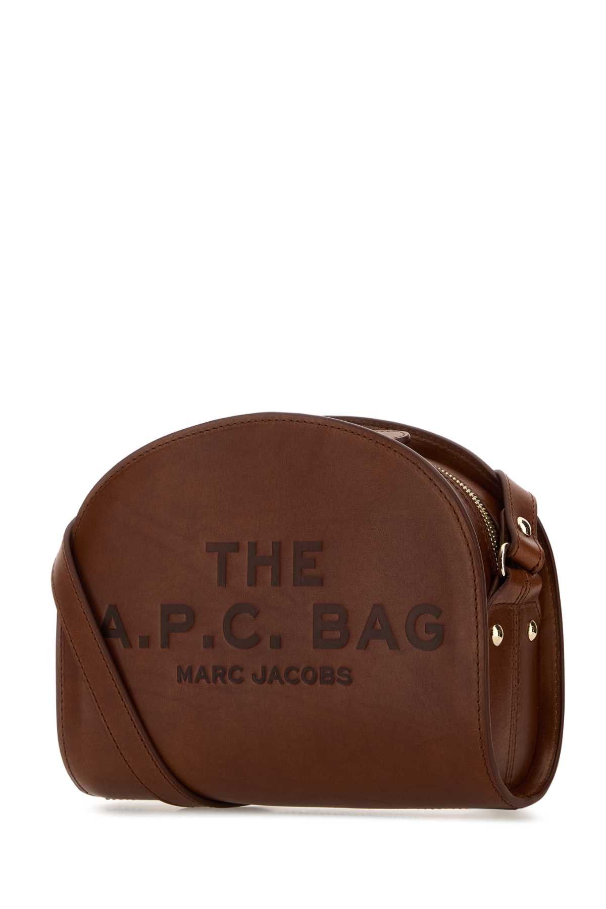 A.P.C. Brown Leather A.P.C. X Marc Jacobs Demi Lune Crossbody Bag Size ONE SIZE - 2 Thumbnail