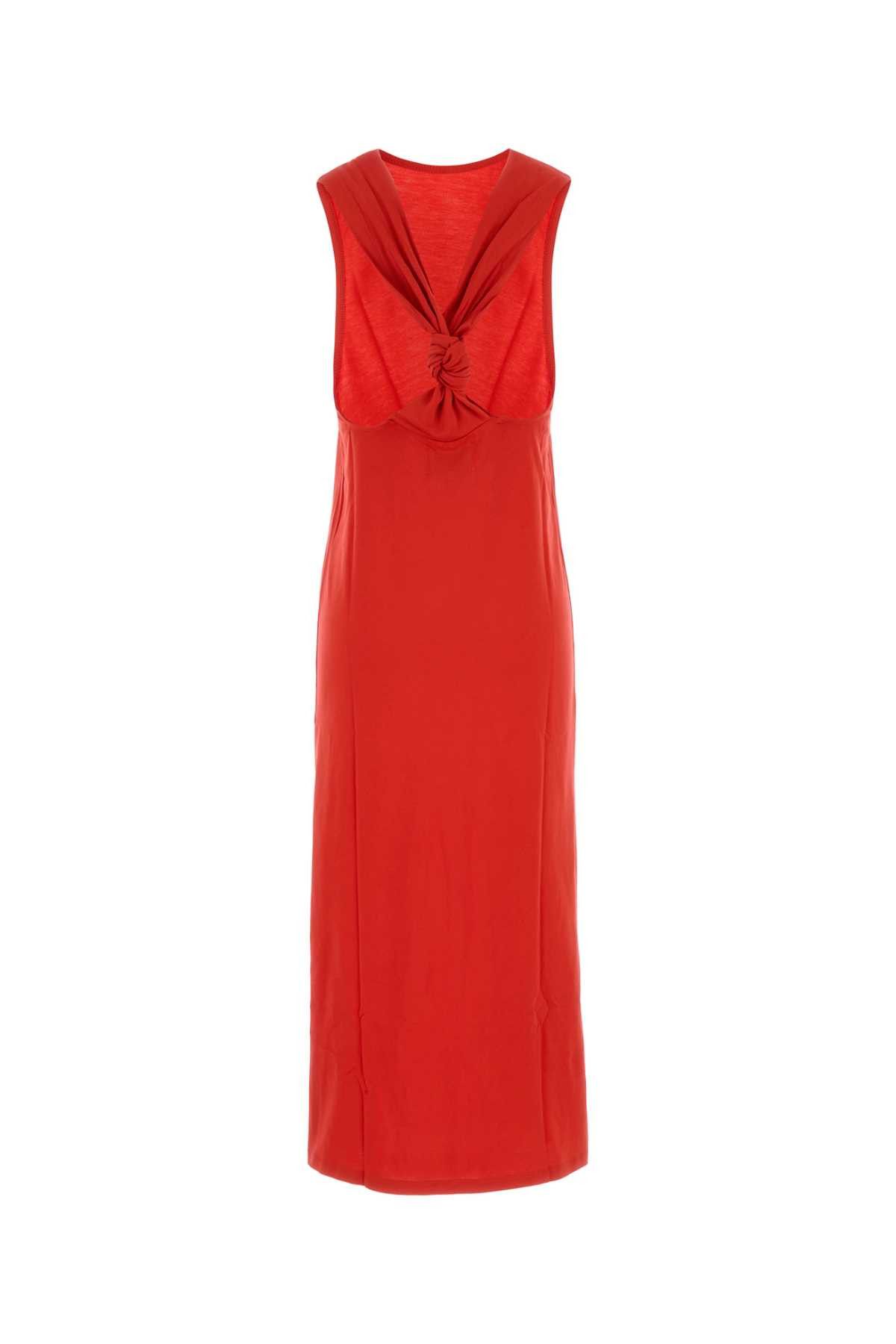 Loulou de Saison Red Cotton Rayna Dress Size S / US 4 / IT 40 - 2 Thumbnail