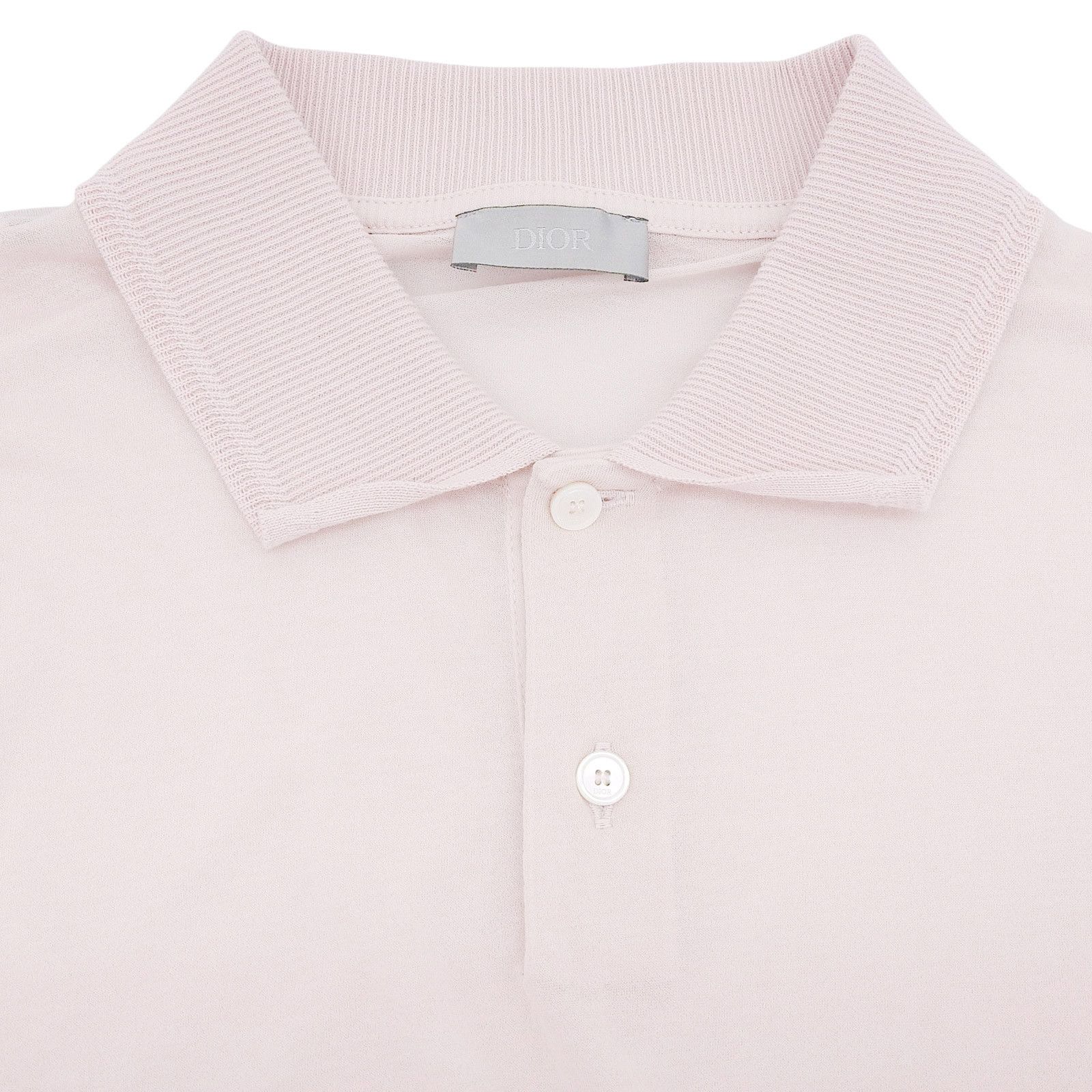 Dior Dior Dior Long Sleeve Cotton Polo Shirt Cotton Tops 243J831A0800 DUTY FREE for USA Size ONE SIZE - 3 Thumbnail