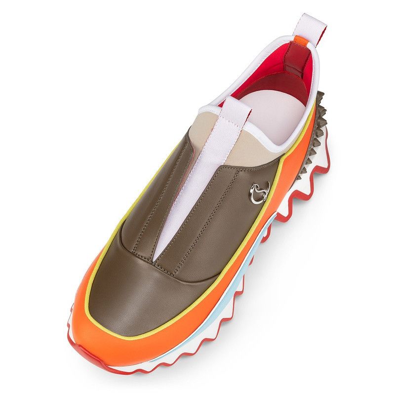 Christian Louboutin Sharkyloub SP Spikes brown/orange/blue Size US 10 / EU 43 - 5 Thumbnail