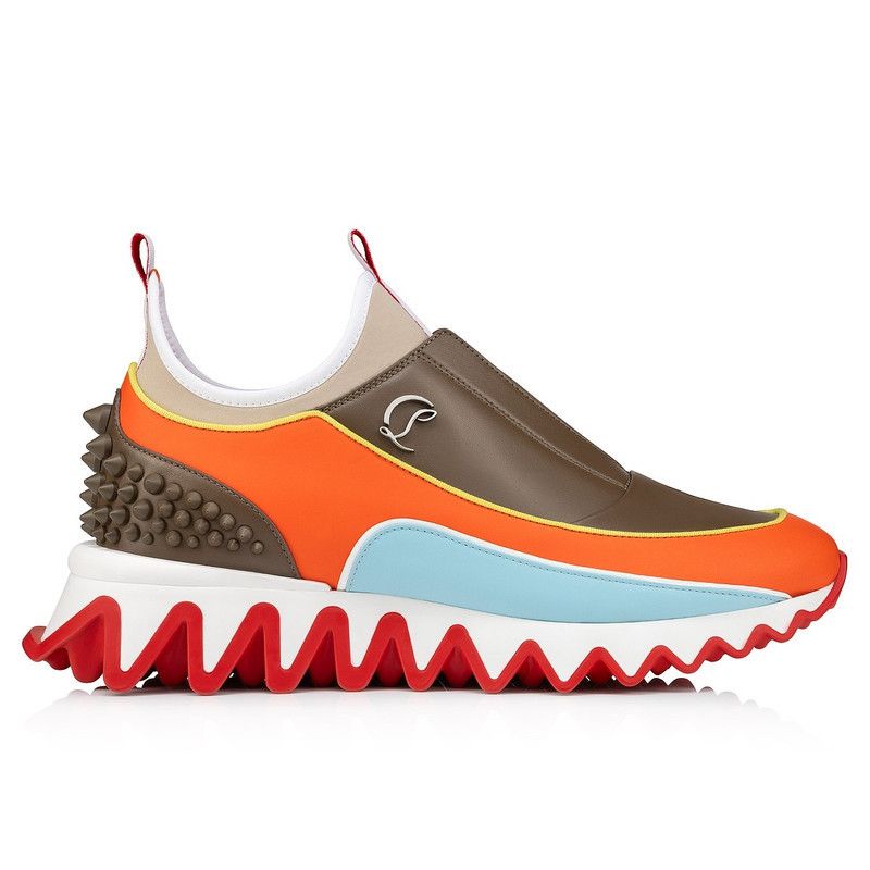 Christian Louboutin Sharkyloub SP Spikes brown/orange/blue Size US 10 / EU 43 - 3 Thumbnail