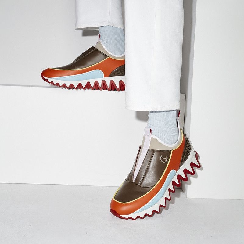 Christian Louboutin Sharkyloub SP Spikes brown/orange/blue Size US 13 / EU 46 - 2 Thumbnail