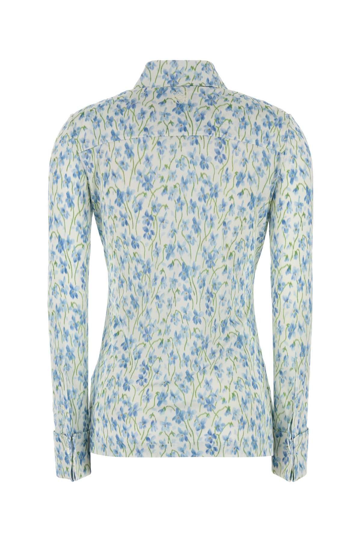 Loewe Printed Satin Shirt Size S / US 4 / IT 40 - 2 Thumbnail