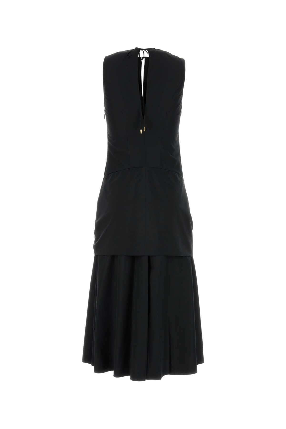 Loewe Black Poplin Dress Size S / US 4 / IT 40 - 2 Thumbnail