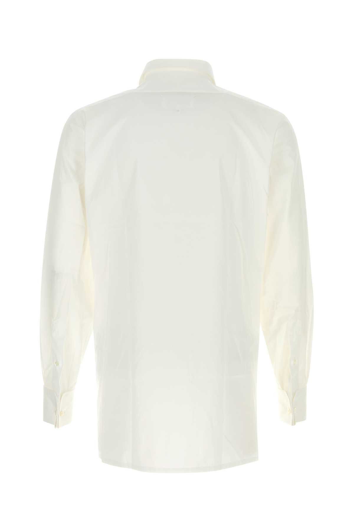 Maison Margiela White Poplin Shirt Size US L / EU 52-54 / 3 - 2 Thumbnail