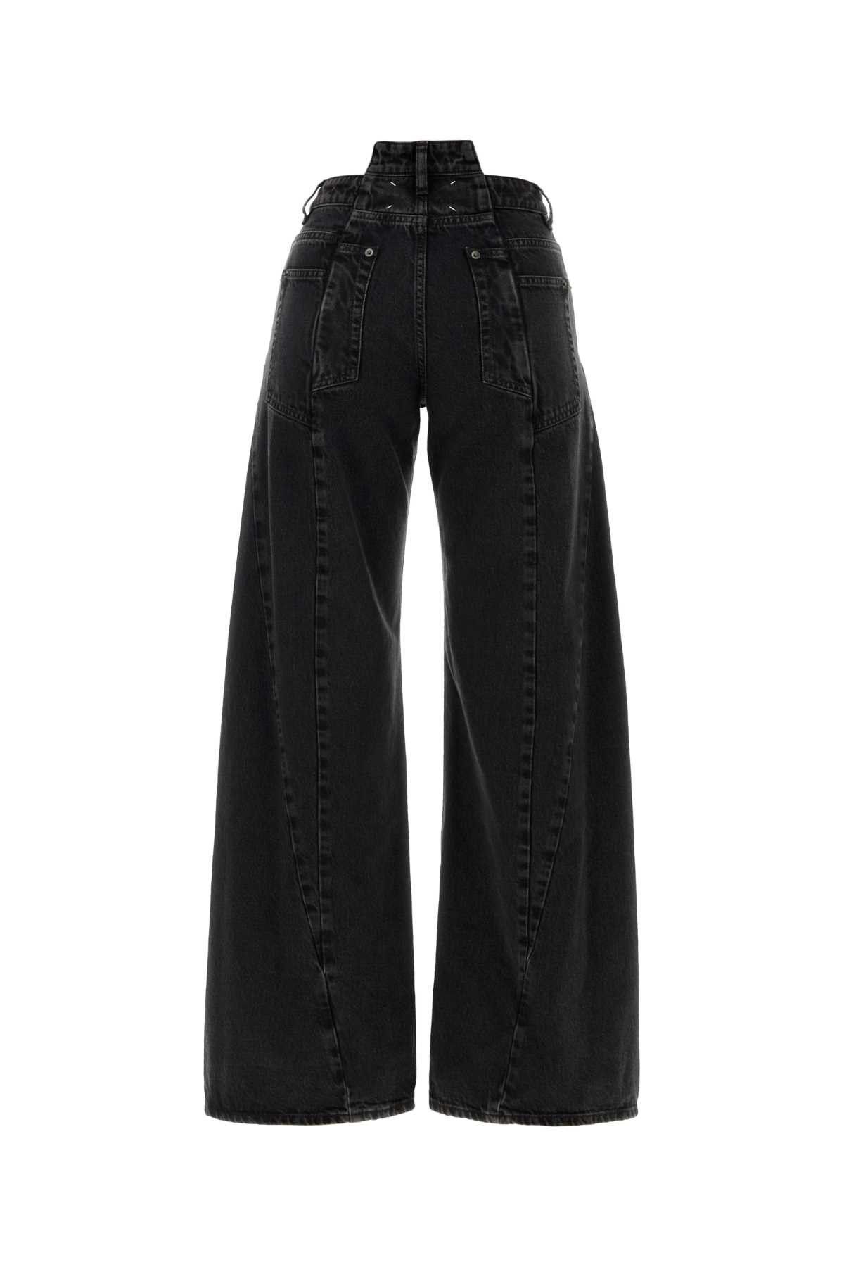 Maison Margiela Black Denim Wide-Leg Jeans Size 32" / US 10 / IT 46 - 2 Thumbnail