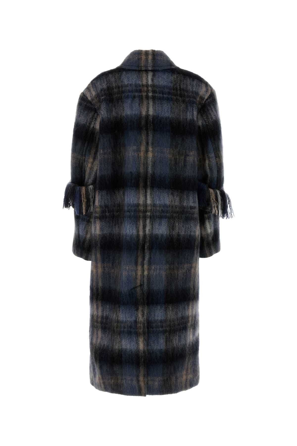 Loewe Embroidered Mohair Blend Coat Size S / US 4 / IT 40 - 2 Thumbnail