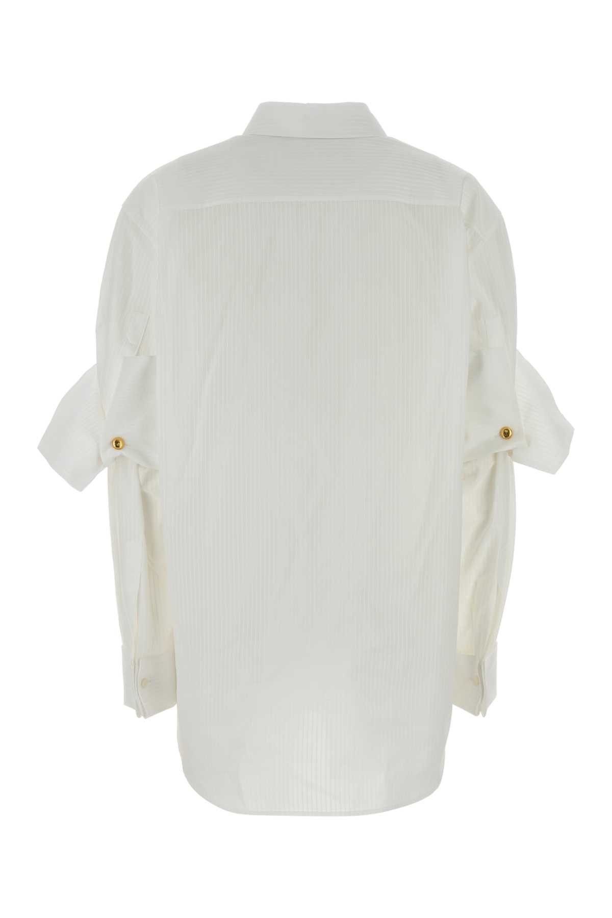 Loewe White Cotton Shirt Size M / US 6-8 / IT 42-44 - 2 Thumbnail