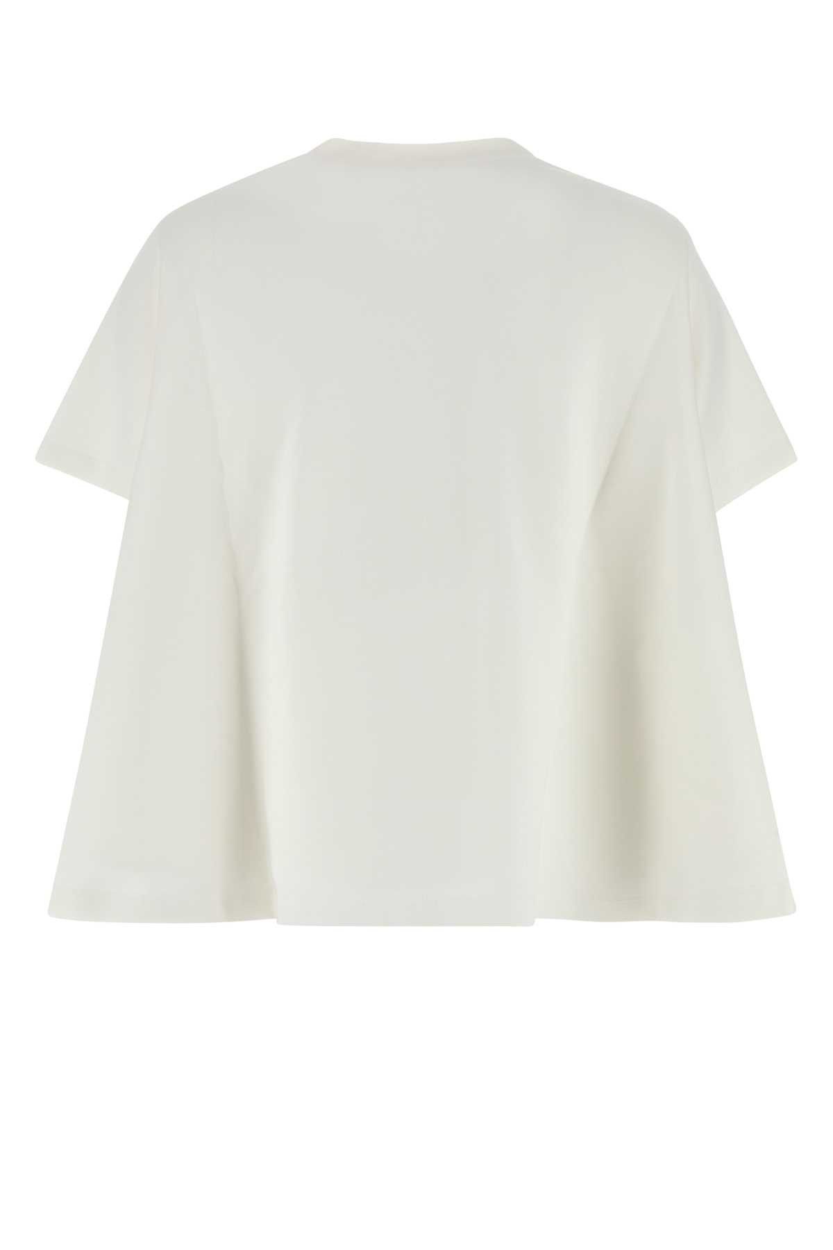 Loewe White Cotton Blend T-Shirt Size M / US 6-8 / IT 42-44 - 2 Thumbnail
