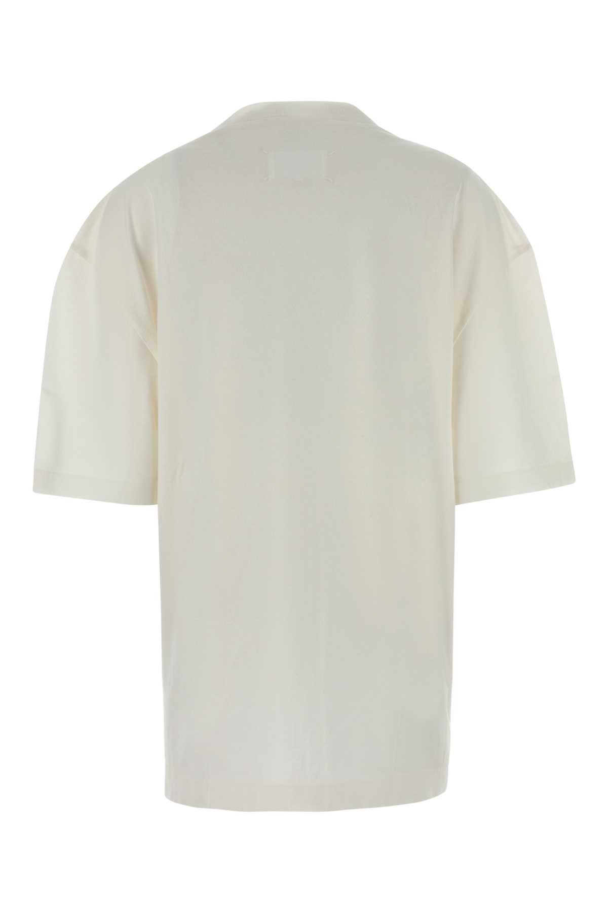 Maison Margiela White Cotton Oversize T-Shirt Size M / US 6-8 / IT 42-44 - 2 Thumbnail