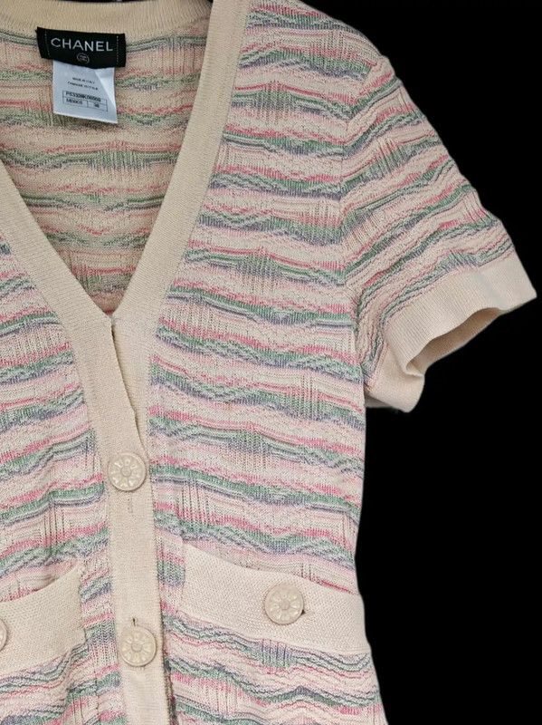 Chanel Chanel Color-Block Cotton Dress for Women 0089 Size S / US 4 / IT 40 - 3 Thumbnail