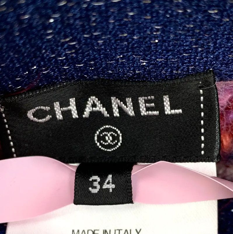 Chanel Chanel Pink Alpaca Wool Skirt 0089 Size 22" - 5 Thumbnail