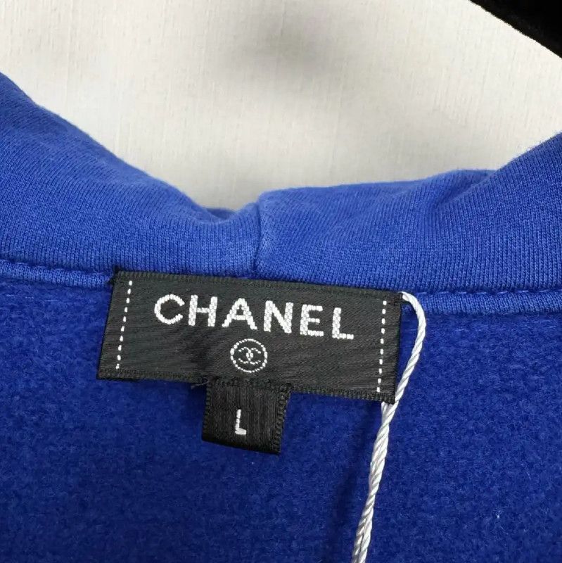 Chanel Chanel Blue Cotton Ladies Cardigan, Size L 0089 Size L / US 10 / IT 46 - 3 Thumbnail