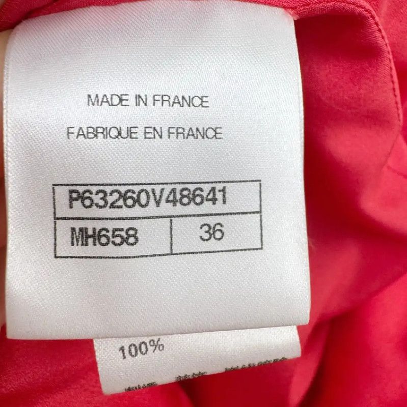 Chanel Chanel Red Women's Shorts 0089 Size 23" - 5 Thumbnail
