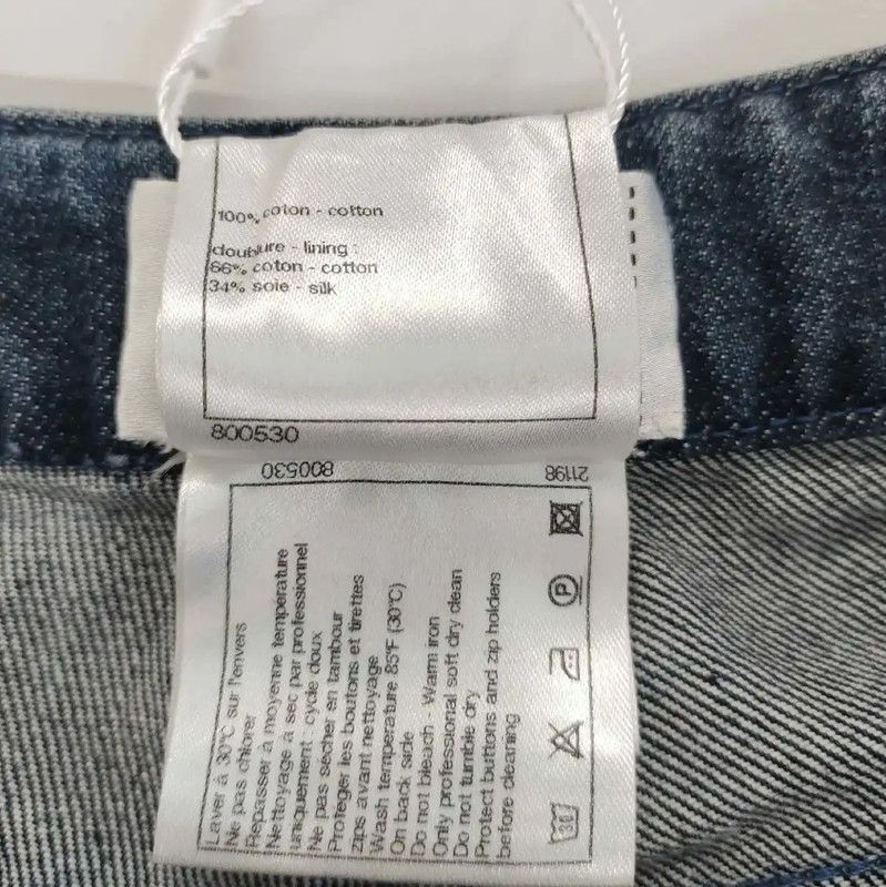 Chanel Chanel Gray Cotton Women's Denim Pants 0089 Size 27" / US 4 / IT 40 - 4 Thumbnail