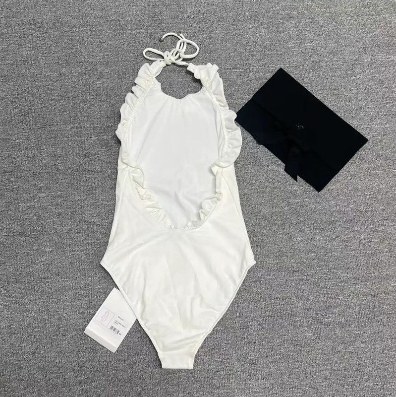 Chanel Chanel Summer White Polyester Logo Dress 0089 Size S / US 4 / IT 40 - 2 Thumbnail