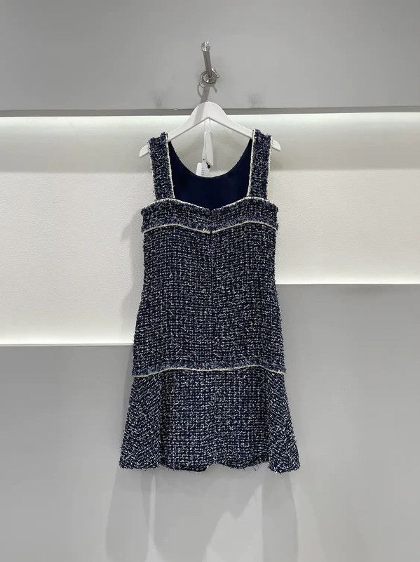 Chanel Chanel Blue Sleeveless A-Line Dress 0089 Size ONE SIZE - 2 Thumbnail