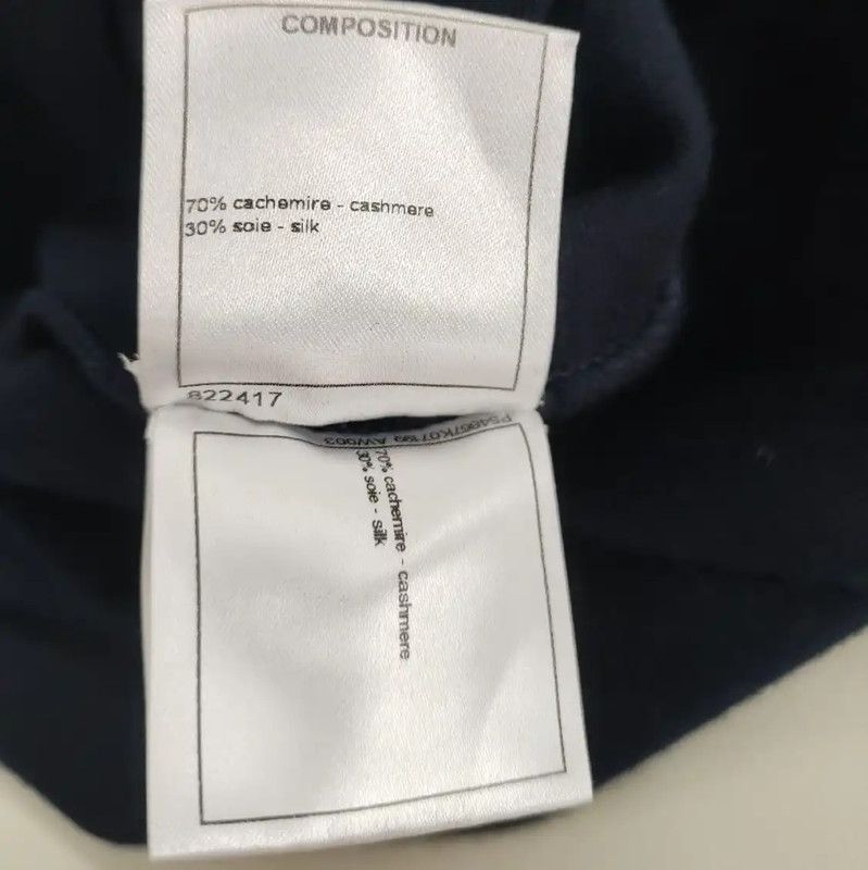 Chanel Chanel Navy Wool Dress for Women 0089 Size M / US 6-8 / IT 42-44 - 5 Thumbnail