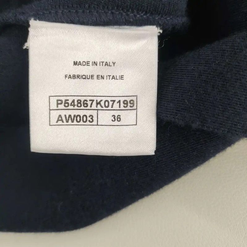 Chanel Chanel Navy Wool Dress for Women 0089 Size M / US 6-8 / IT 42-44 - 3 Thumbnail