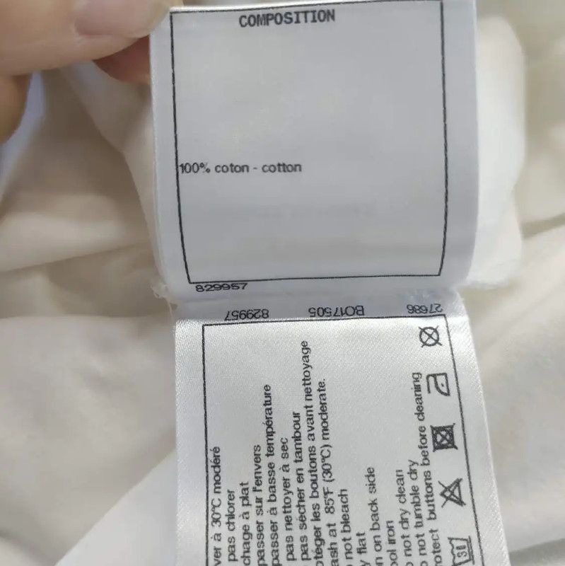 Chanel Chanel White Cotton Women's Dress 0089 Size XL / US 12-14 / IT 48-50 - 5 Thumbnail
